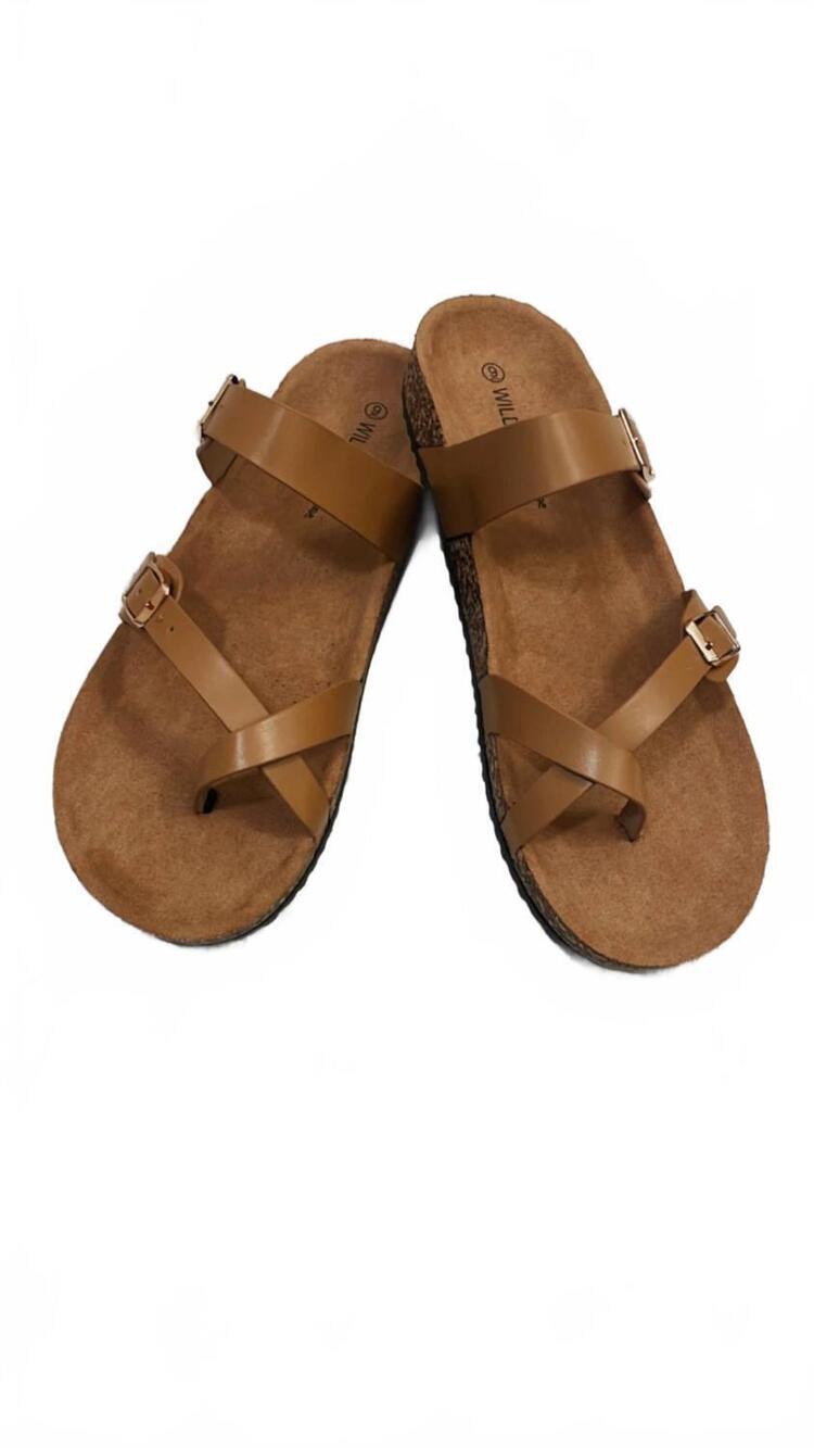 NEW WILD DIVA women's chiko sandals in tan
